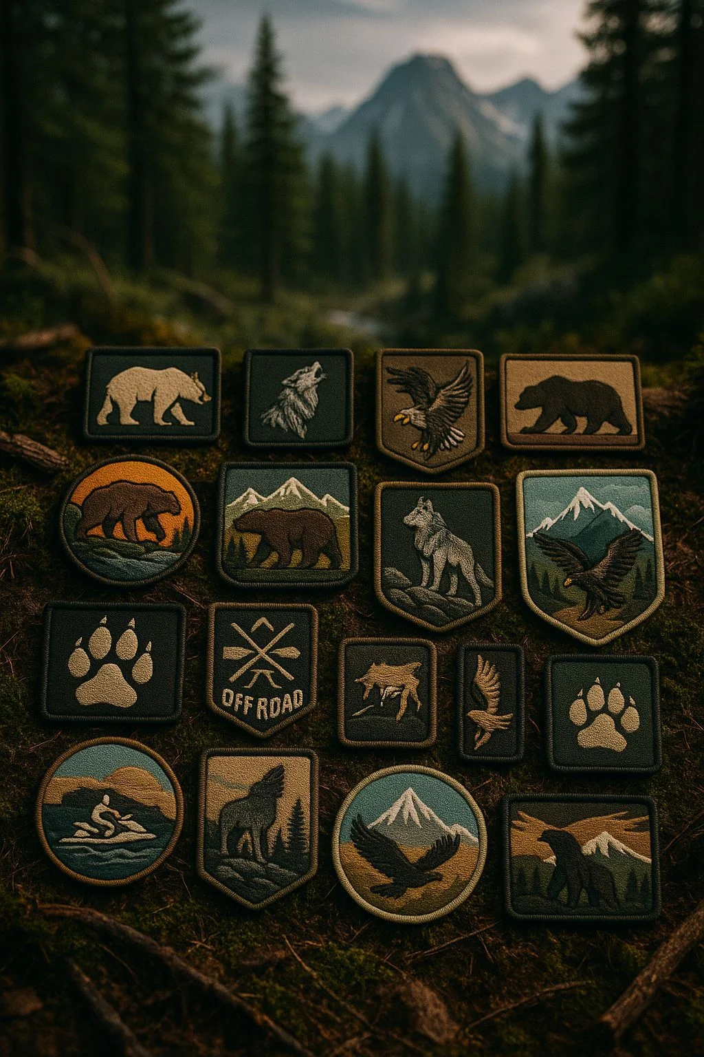 Showcase your overlanding adventures with this epic collection of embroidered patches.  Perfect for gear, jackets, or bags!