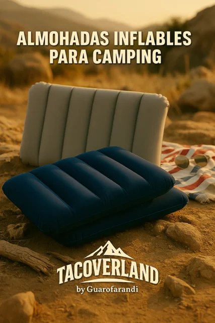 Almohada Inflable para Camping – Diseño Cuadrado de PVC con Secado Rápido - Almohada Inflable Para Camping